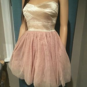 Rose gold prom dress